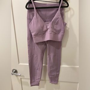 Old Navy Active ribbed sports bra and leggings set - both size small
